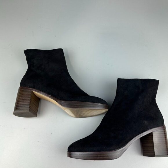 J. Crew Factory Sueded Platform Boots in Black - Picture 3 of 7